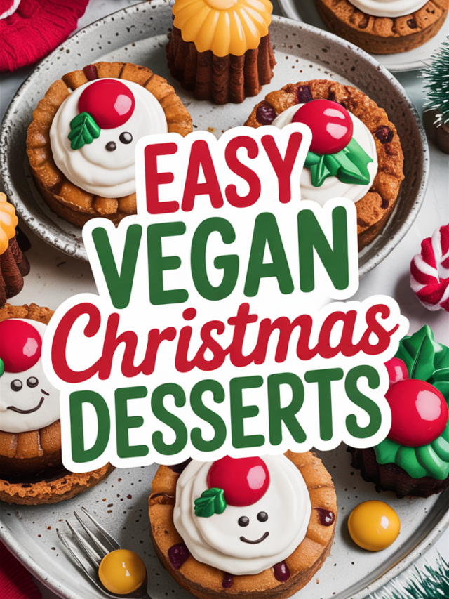 5 Easy Vegan Christmas Desserts!