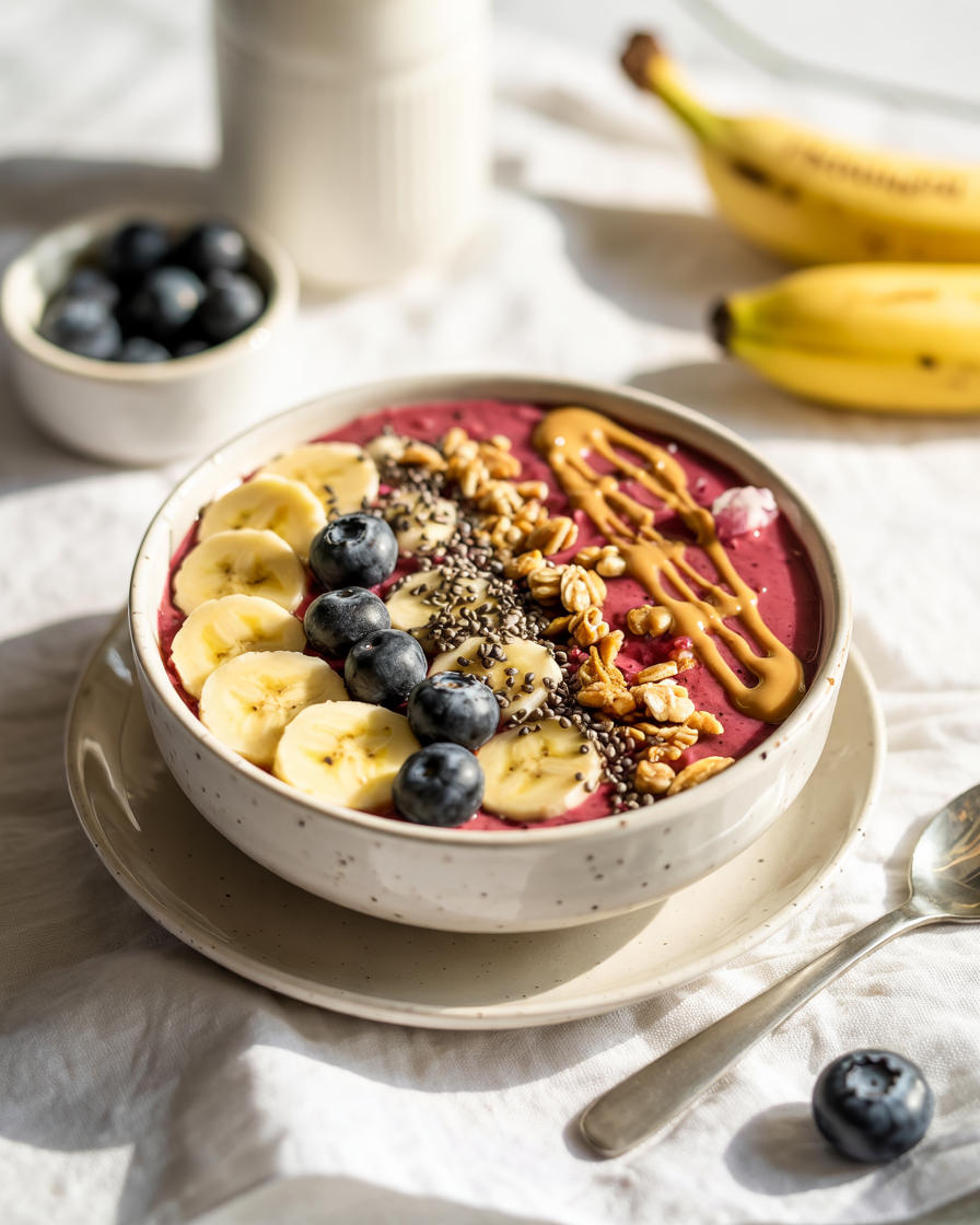 High Protein Vegan Smoothie Bowl (Plant-Based Breakfast)